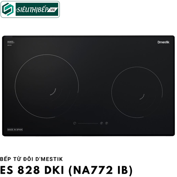 Bếp từ đôi D'mestik ES 828 DKI (NA772 IB) Inverter tiết kiệm điện