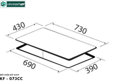 Bếp điện đôi Kaff KF - 073CC