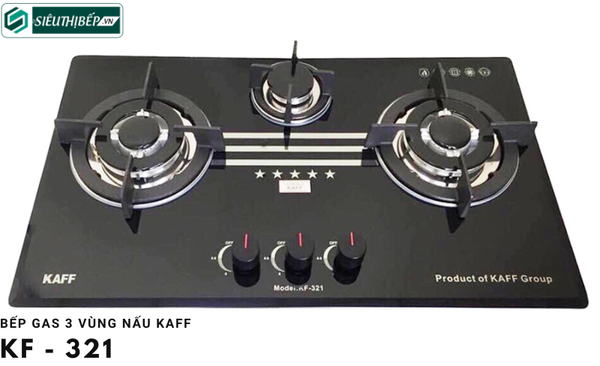 Bếp gas Kaff KF - 321 (3 vùng nấu)
