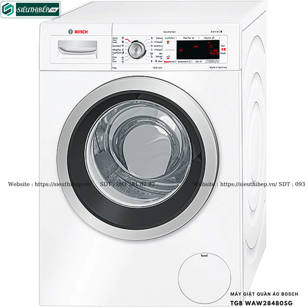 Máy giặt Bosch TGB WAW28480SG - Serie 8 (9Kg - Made in Germany)