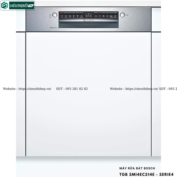 Máy rửa bát Bosch TGB SMI4ECS14E - Serie4 (Âm bán phần - Made in Germany)