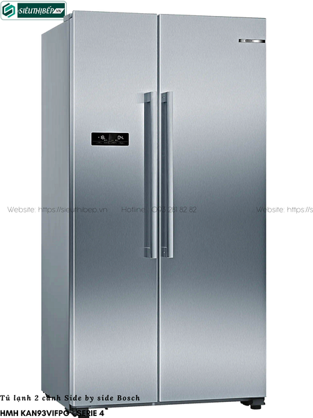 Tủ lạnh Bosch HMH KAN93VIFPG - Serie 4 (2 cánh - Side by side)