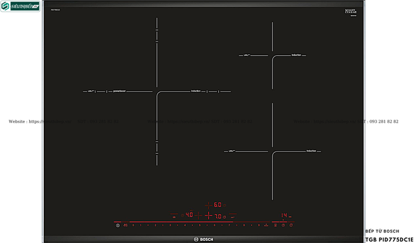 Bếp từ Bosch TGB PID775DC1E - Serie 8 (3 vùng nấu - Made in Spain)