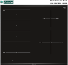 Bếp từ Bosch HMH PXE675DC1E - Serie 8 (3 vùng nấu - Made in Spain)