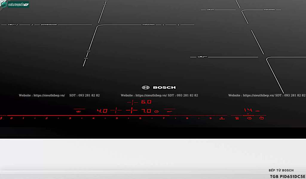 Bếp từ Bosch TGB PID651DC5E - Serie 8 (3 vùng nấu - Made in Spain)