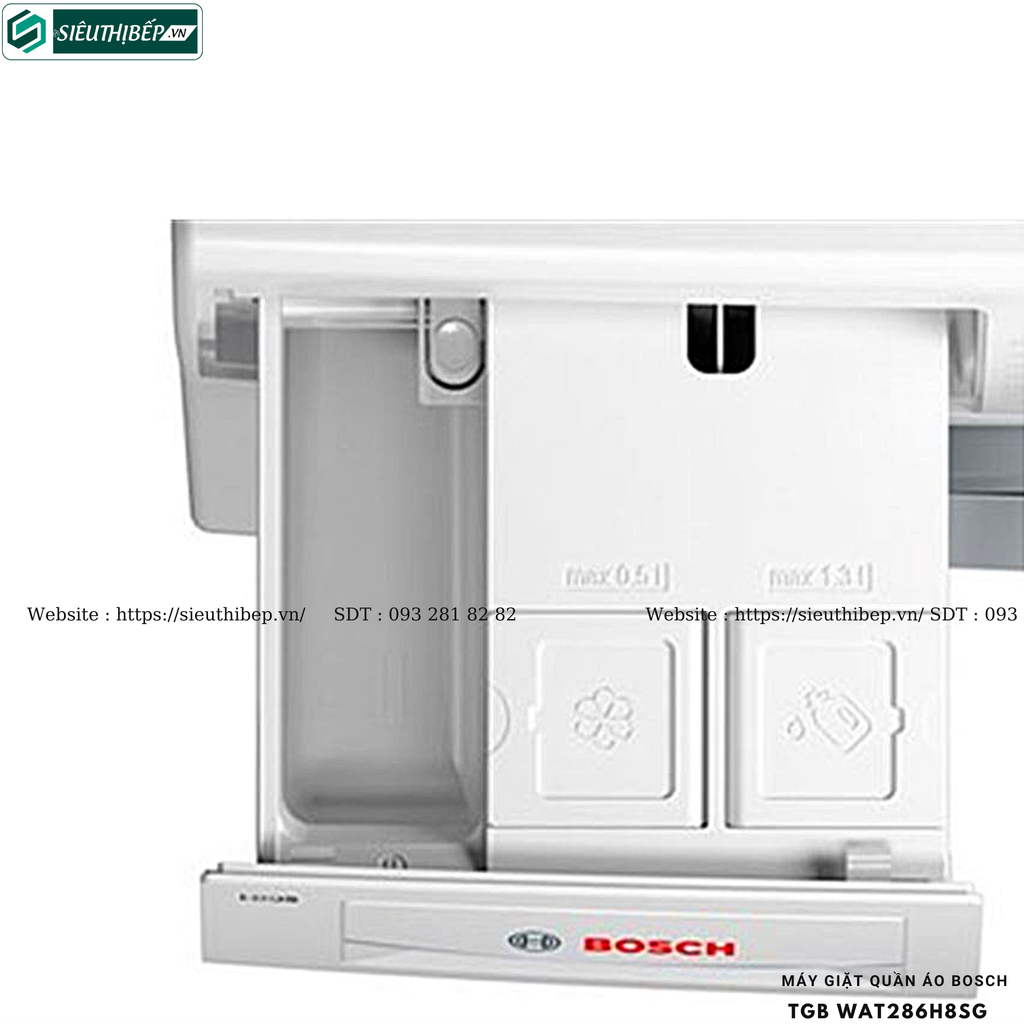 Máy giặt Bosch TGB WAT286H8SG - Serie 8 (8Kg - Made in Germany)