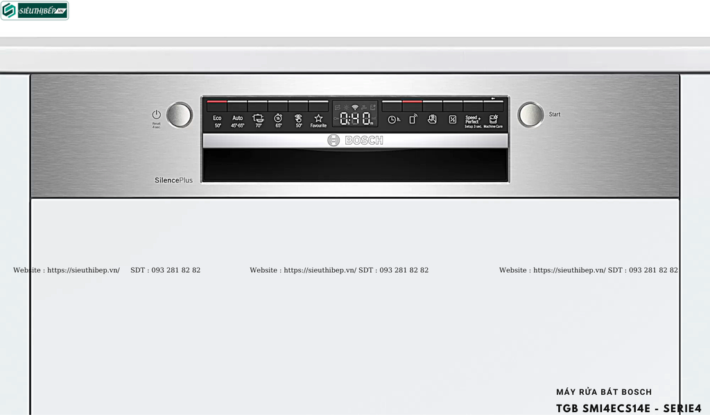 Máy rửa bát Bosch TGB SMI4ECS14E - Serie4 (Âm bán phần - Made in Germany)