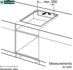 Bếp từ Bosch HMH PXE675DC1E - Serie 8 (3 vùng nấu - Made in Spain)