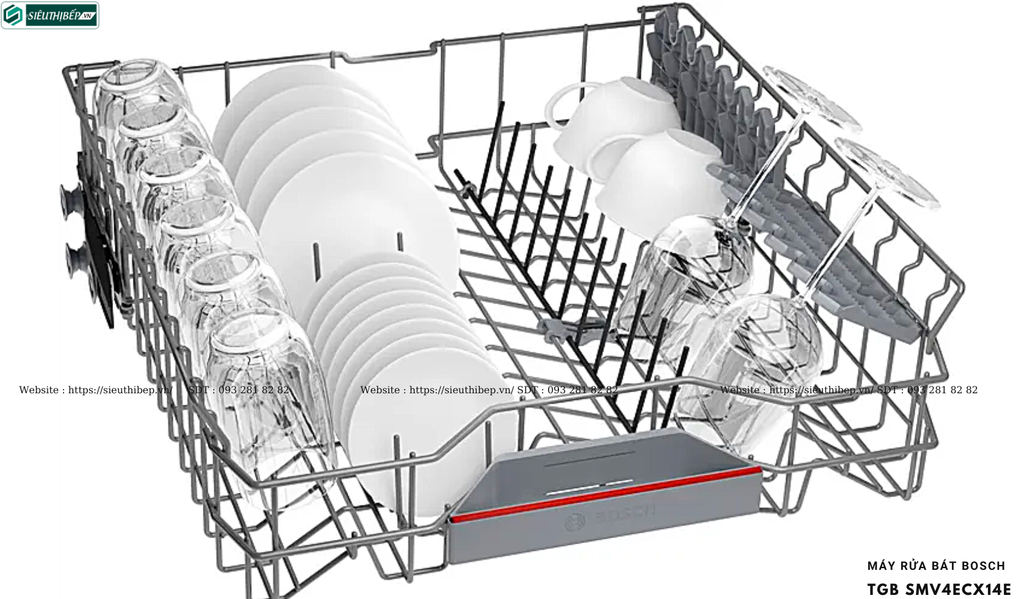 Máy rửa bát Bosch TGB SMV4ECX14E - Serie4 (Âm toàn phần - Made in Germany)