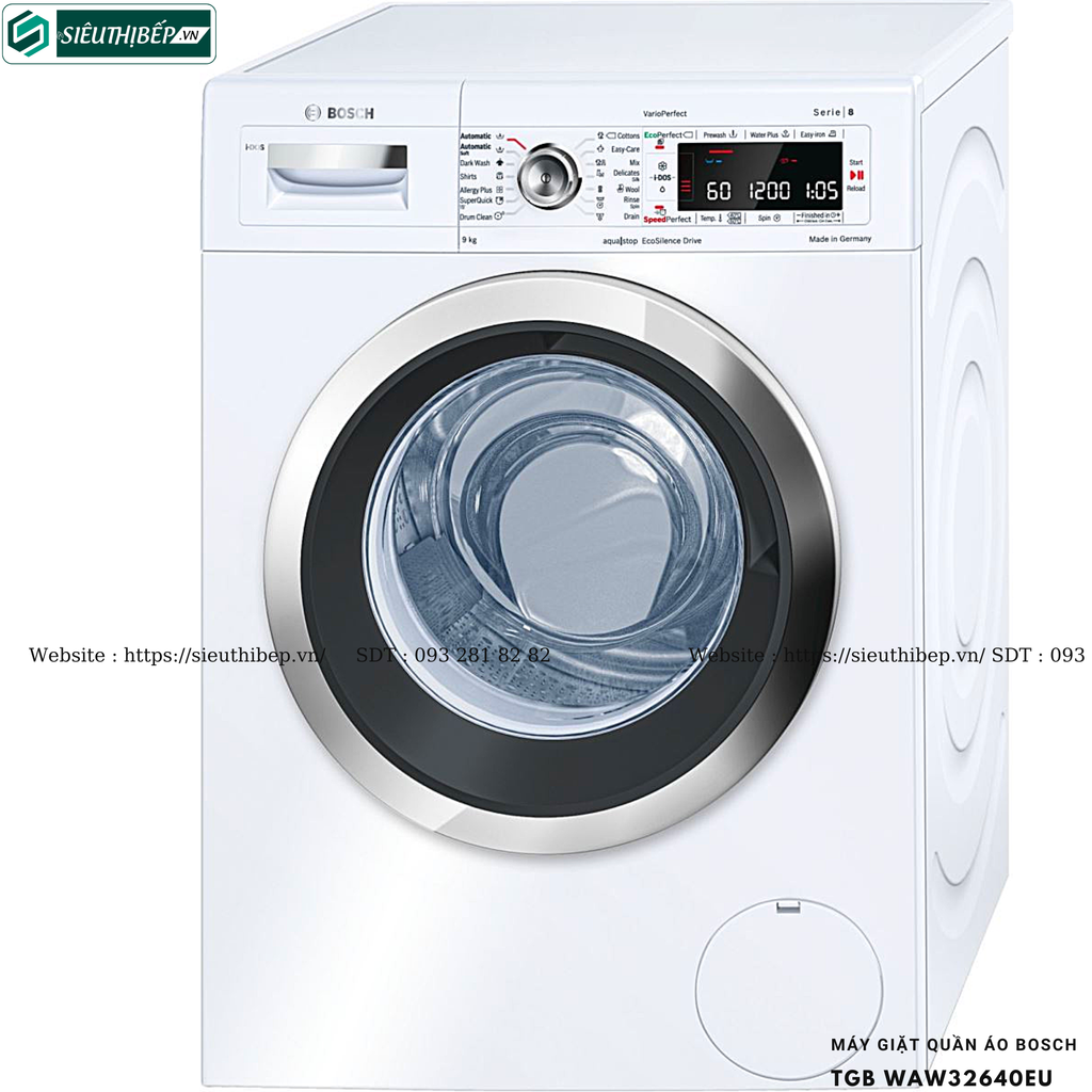 Máy giặt Bosch TGB WAW32640EU - Serie 8 (9Kg - Made in Germany)