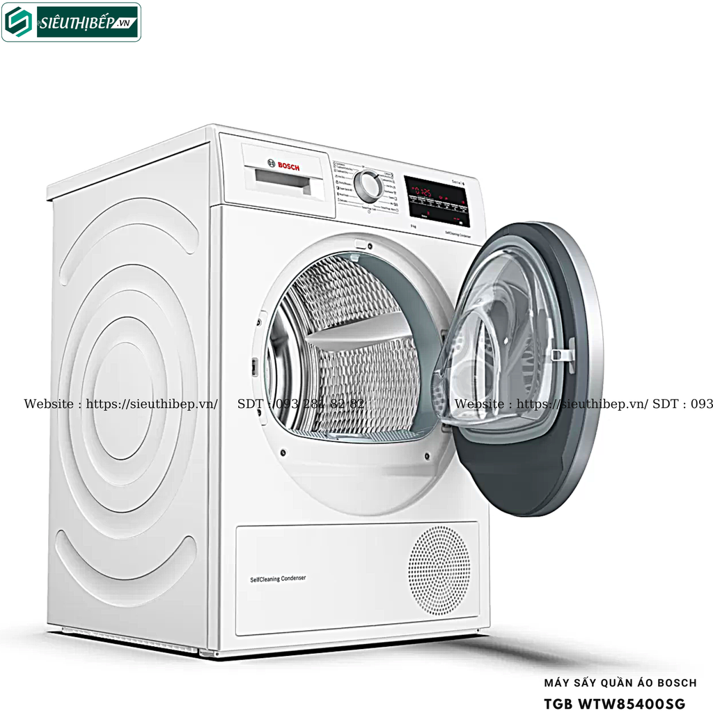 Máy sấy Bosch TGB WTW85400SG - Serie 6 (9Kg - Made in Poland)