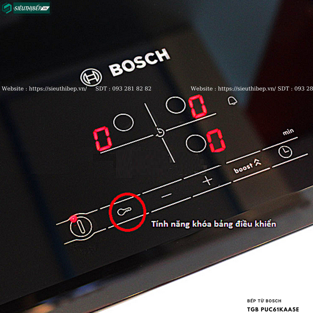 Bếp từ Bosch TGB PUC61KAA5E - Serie 2 (3 vùng nấu - Made in Spain)