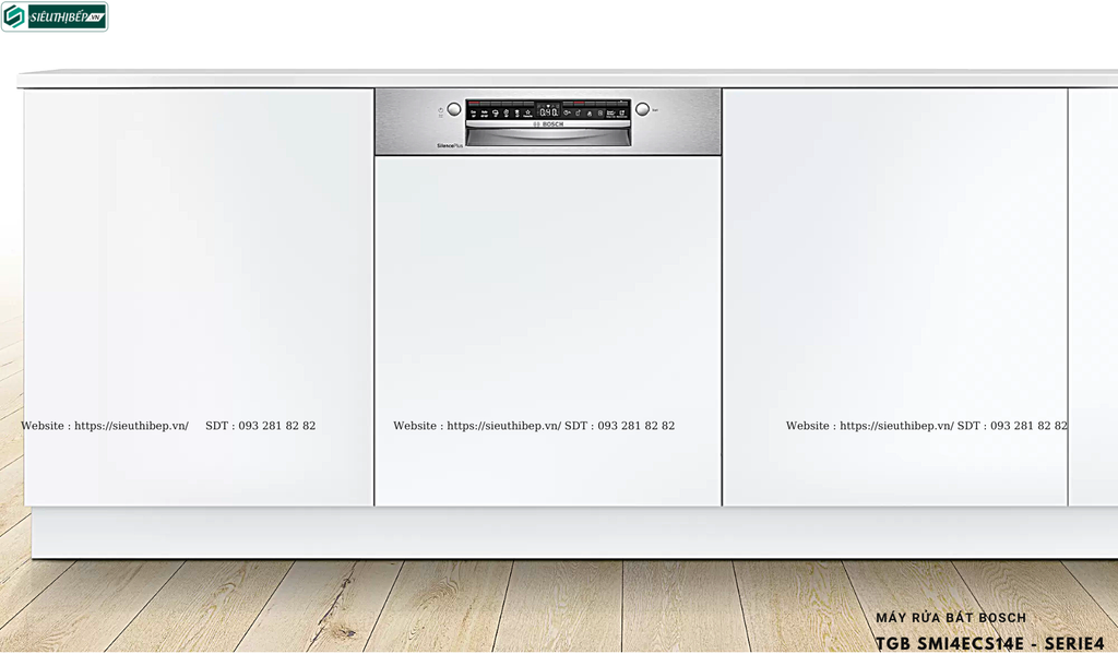 Máy rửa bát Bosch TGB SMI4ECS14E - Serie4 (Âm bán phần - Made in Germany)