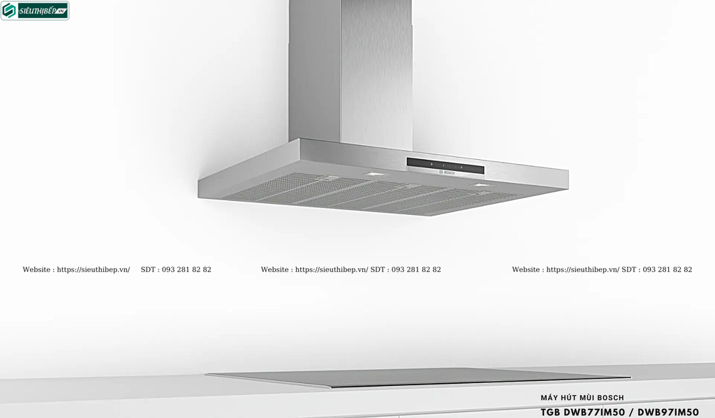 Máy hút mùi Bosch TGB DWB77IM50 / DWB97IM50 - Serie 4 (Áp tường, chữ T - Made in Germany)