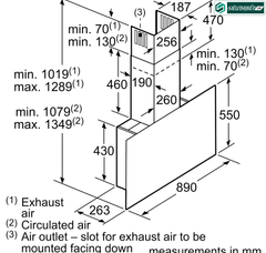 Máy hút mùi Bosch HMH DWK67CM60B - Serie 4 (Áp tường kính vát )