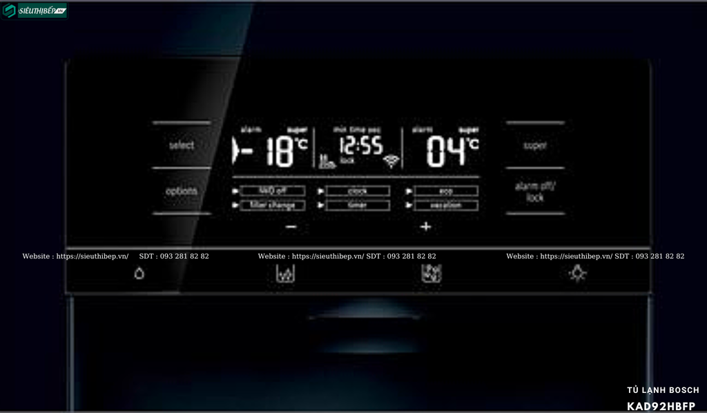 Tủ lạnh Bosch TGB KAD92HBFP - Serie 8 (Side by side - 585L)