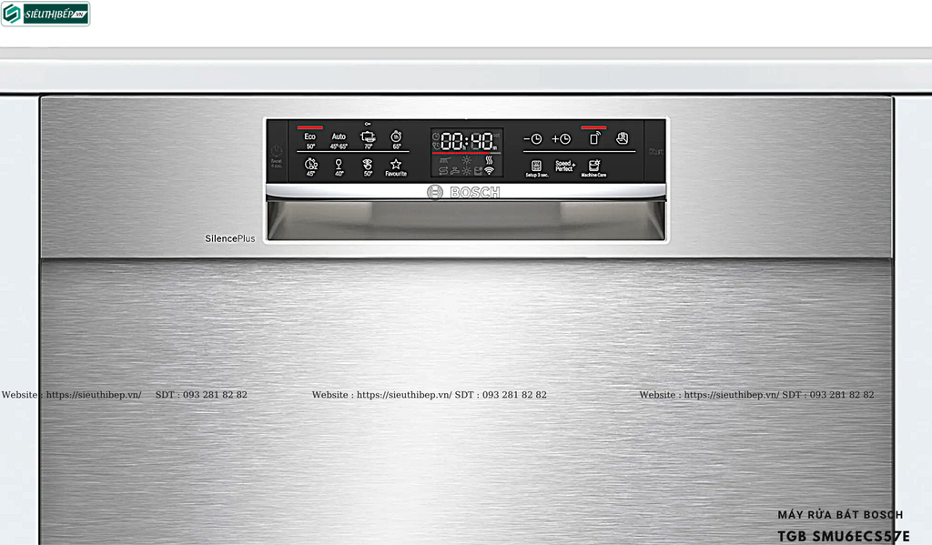 Máy rửa bát Bosch TGB SMU6ECS57E - Serie 6 ( Âm bán phần - Made in Germany)