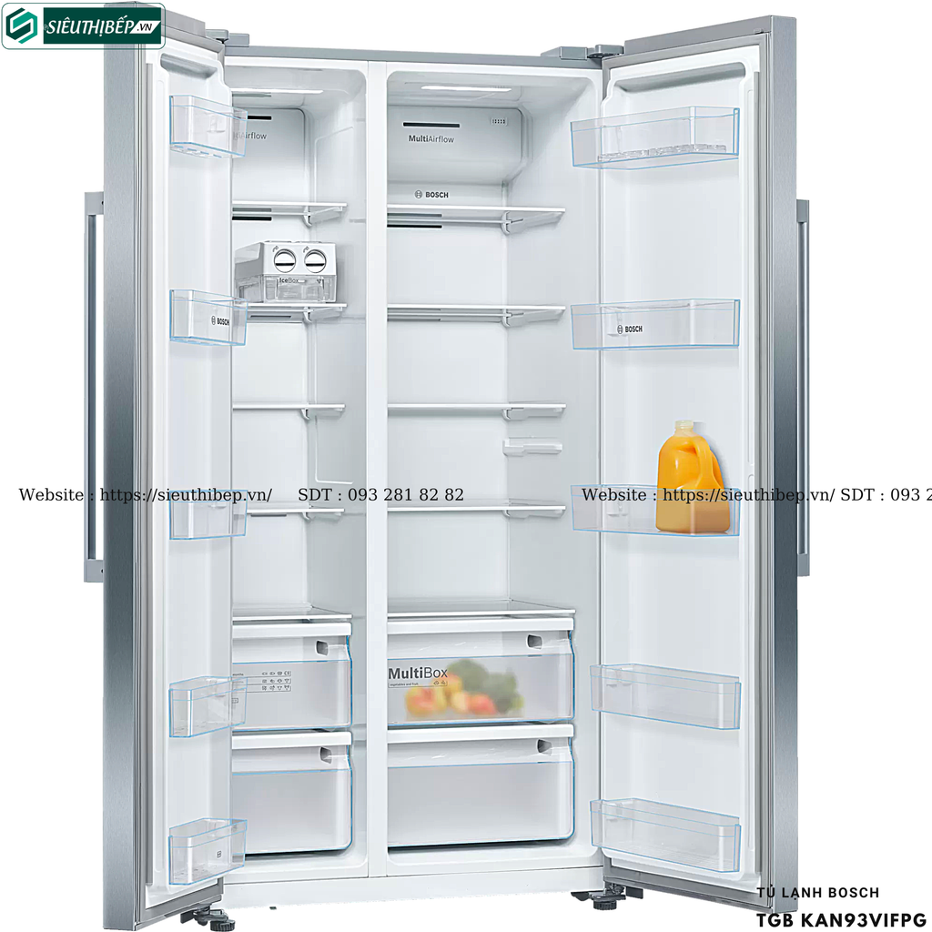Tủ lạnh Bosch TGB KAN93VIFPG - Serie 4 (Side by side - 580L)