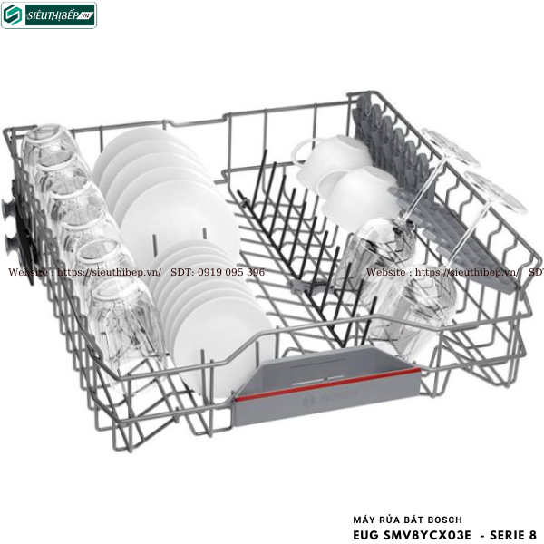 Máy rửa bát Bosch EUG SMV8YCX03E  - Serie 8 (Âm toàn phần - Made in Germany)