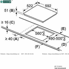 Bếp từ Bosch TGB PUC61KAA5E - Serie 2 (3 vùng nấu - Made in Spain)