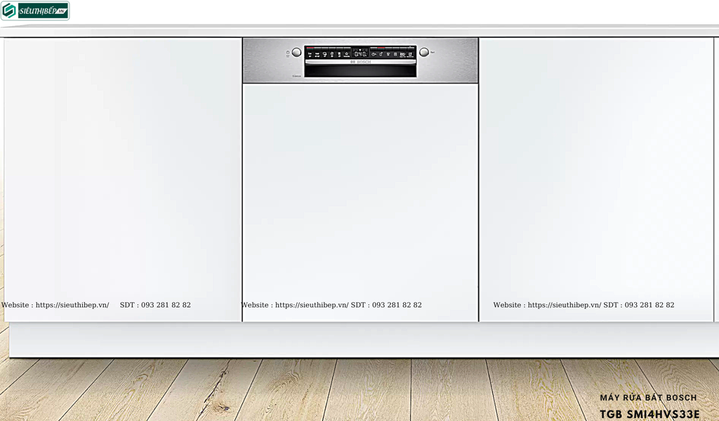 Máy rửa bát Bosch TGB SMI4HVS33E - Serie4 (Âm bán phần - Made in Germany)