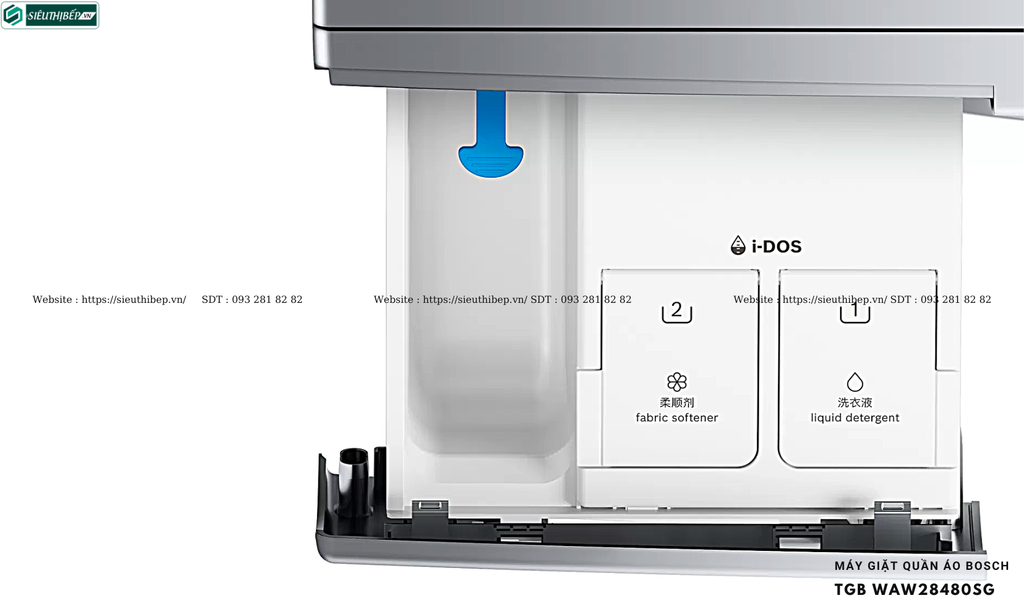 Máy giặt Bosch TGB WAW28480SG - Serie 8 (9Kg - Made in Germany)