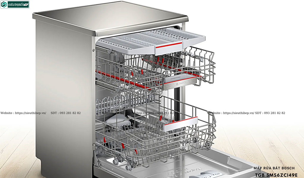 Máy rửa bát Bosch TGB SMS6ZCI49E - Serie 6 ( Độc lập - Made in Germany)