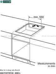 Bếp từ Bosch HMH PVS775FC5E - Serie 6 (4 vùng nấu - Made in Spain)