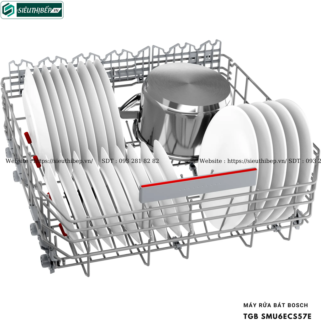 Máy rửa bát Bosch TGB SMU6ECS57E - Serie 6 ( Âm bán phần - Made in Germany)