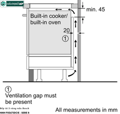 Bếp từ Bosch HMH PXE675DC1E - Serie 8 (3 vùng nấu - Made in Spain)