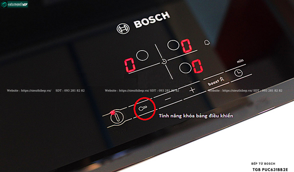 Bếp từ Bosch TGB PUC631BB2E - Serie 4 (3 vùng nấu - Made in Spain)