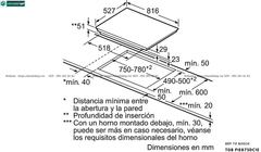 Bếp từ Bosch TGB PIE875DC1E - Serie 8 (4 vùng nấu - Made in Spain)