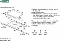 Bếp từ Bosch HMH PVS831FB5E - Serie 6 (4 vùng nấu - Made in Spain)
