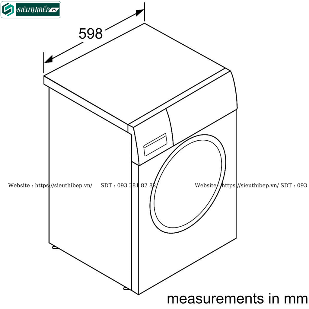 Máy giặt Bosch TGB WAW32640EU - Serie 8 (9Kg - Made in Germany)