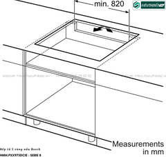 Bếp từ Bosch HMH PXX975DC1E - Serie 8 (5 vùng nấu - Made in Spain)