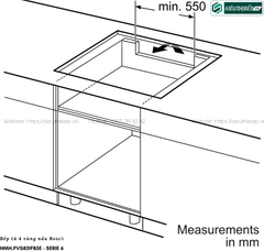 Bếp từ Bosch HMH PVS831FB5E - Serie 6 (4 vùng nấu - Made in Spain)