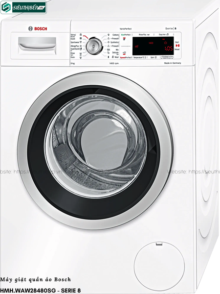 Máy giặt Bosch HMH WAW28480SG - Serie 8 (9Kg - Made in Germany)