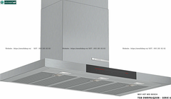 Máy hút mùi Bosch TGB DWB98JQ50B - Serie 6 (Áp tường, chữ T - Made in Germany)