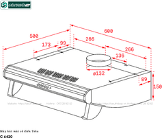 Máy hút mùi Teka C6420 / C9420 (Cổ điển - Made in Portugal)