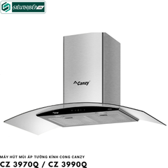 Máy hút mùi Canzy CZ 3970Q / CZ 3990Q (Áp tường - kính cong)