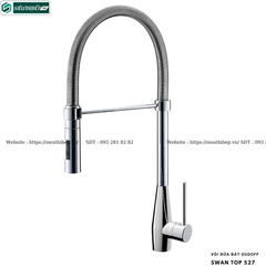 Vòi rửa bát Dudoff SWAN TOP 527 (Mạ Chrome - Made in Italy)