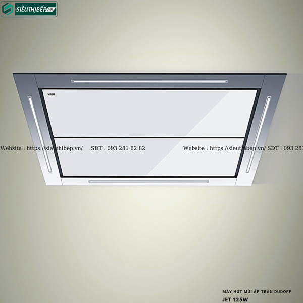 Máy hút mùi Dudoff JET 125W / JET 125B (Áp trần - Made in Italy)