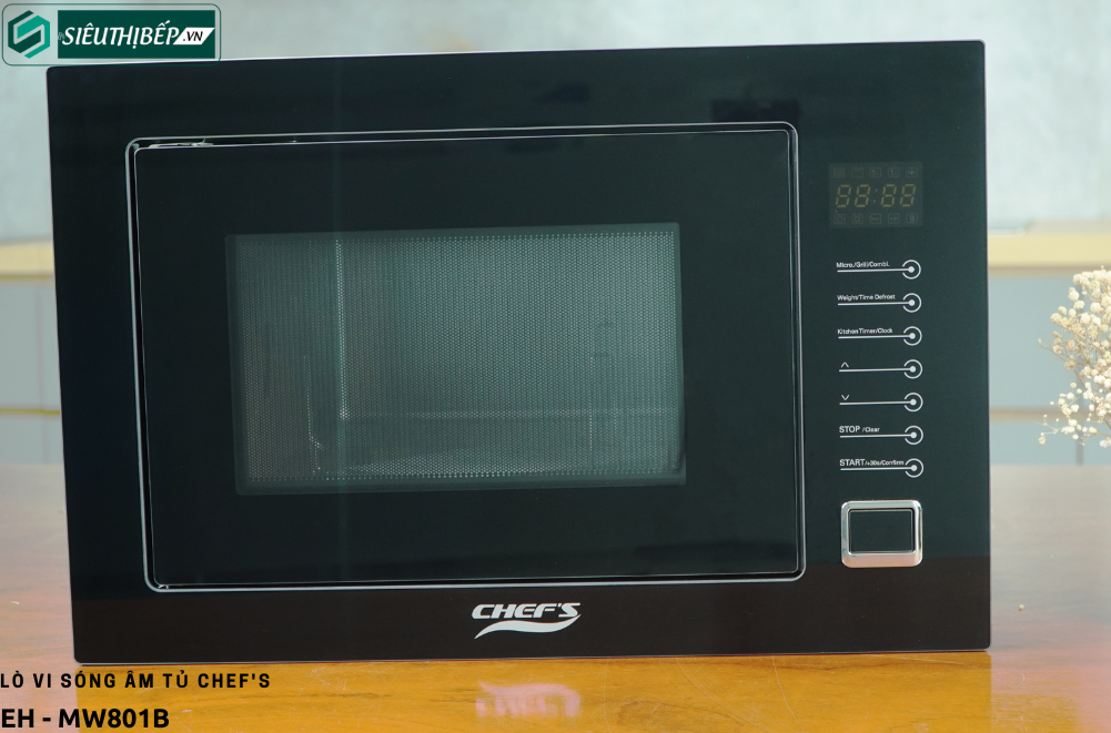 Lò vi sóng Chef's EH - MW801B (25 lít - Âm tủ)