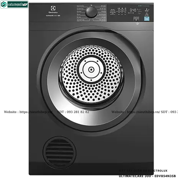 Máy sấy quần áo Electrolux UltimateCare 300 - EDV854N3SB (8.5KG - Sấy thông hơi)