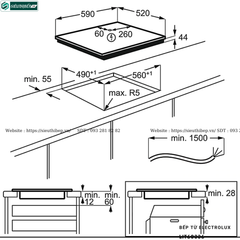 Bếp từ Electrolux LIT60336 (3 vùng nấu - Công nghệ mới)