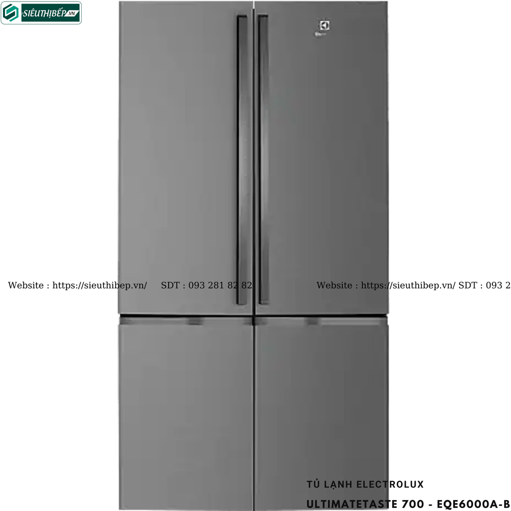 Tủ lạnh Electrolux UltimateTaste 700 - EQE6000A-B (Cửa Pháp - 541 lít)