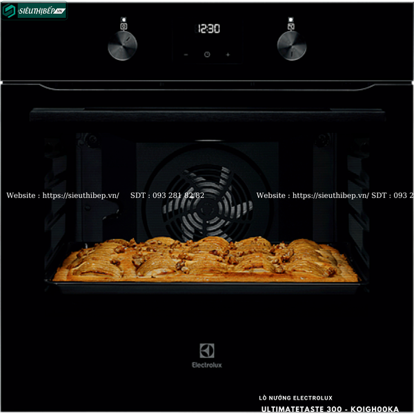 Lò nướng Electrolux UltimateTaste 300 - KOIGH00KA (Âm tủ - 72 Lít)