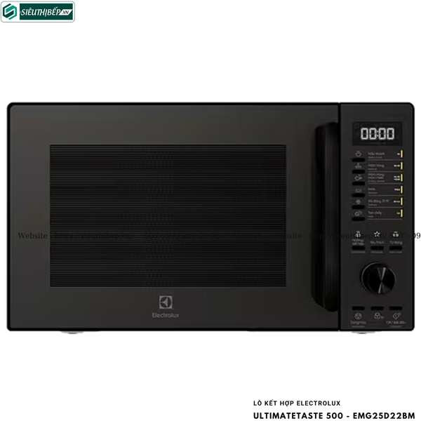 Lò kết hợp Electrolux UltimateTaste 500 - EMG25D22BM (Lò vi sóng kết hợp nướng đối lưu để bàn - 25 Lít)