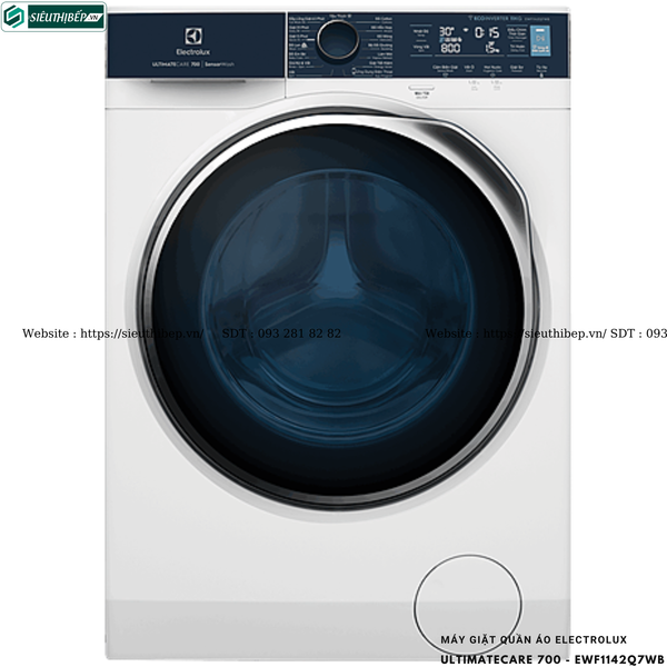 Máy giặt Electrolux UltimateCare 500 - EWF1142Q7WB (11KG - Cửa ngang)