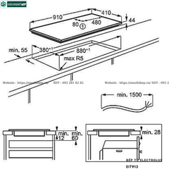 Bếp từ Electrolux EIT913 (3 vùng nấu)